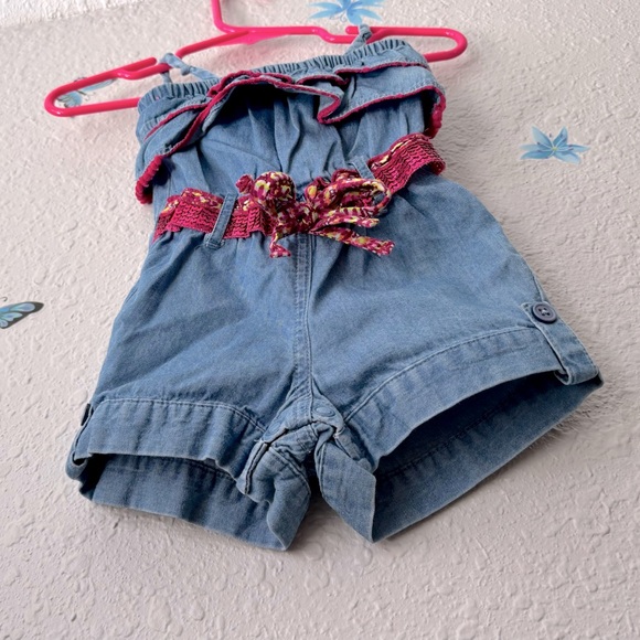 Cute Sequined Belted Romper Baby Route 66 - Picture 12 of 13